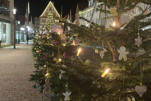 Weihnachtsbaum-Schmück-Aktion